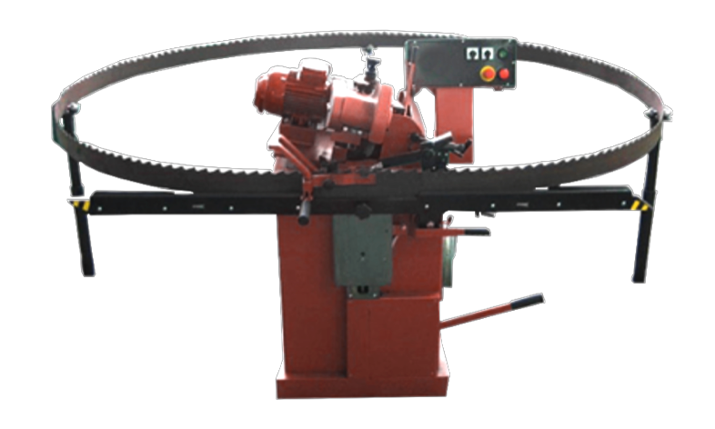 Sharpening of a sawmill band saw on the ELITE SC 10
